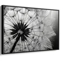 Quadro Dente de Leão Preto e Branco em Harmonia Efêmera