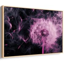 Quadro Dente de Leão Rosa em Bruma de Sonhos