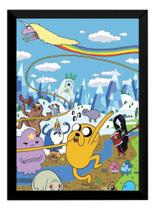 Quadro Desenho Hora De Aventura Arte Poster Com Moldura