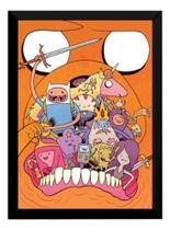 Quadro Desenho Hora De Aventura Arte Poster Moldurado