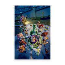 Quadro Desenho Toy Story 3 Personagens Buzz Lightyear - Bimper