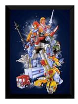 Quadro Desenhos Clássicos Anos 80 Retro Poster Moldurado