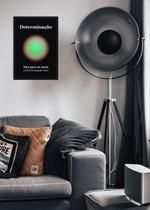 Quadro Determinação/Meta/Foco com Vidro e Moldura Preta Tamanho:21cm x 30cm (A4)