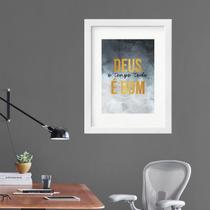 Quadro Deus É Bom - 60X48Cm Quadro Deus É Bom - 60X48Cm