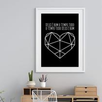 Quadro Deus É Bom O Tempo Todo - 60X48Cm Quadro Deus É Bom O Tempo Todo - 60X48Cm