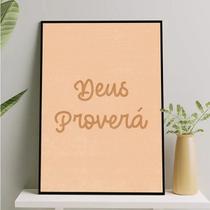 Quadro Deus Proverá 24x18cm