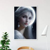 Quadro Deusa Da Lua - Selene 45X34Cm - Com Vidro