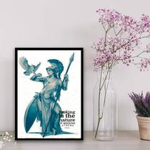 Quadro Deusa Grega Athena 33x24cm
