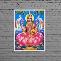 Quadro Deusa Hindu Lakshmi 45x34cm - com vidro Quadro Deusa Hindu Lakshmi 45x34cm - com vidro