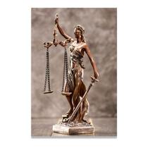 Quadro Deusa Justiça Balança Estátua Advocacia Escritório