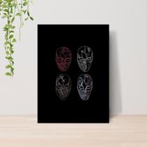 Quadro Devils Night Dark Romance A4 Placa MDF 17