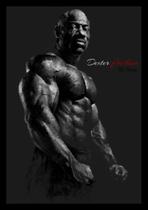 Quadro Dexter Jackson Fisiculturista Academia 42x29cm Quadro Dexter Jackson Fisiculturista Academia 42x29cm