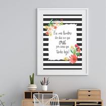 Quadro Dias Que Orei Por Coisas Que Tenho - 60X48Cm