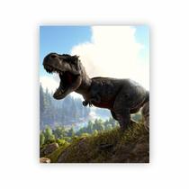 Quadro Dinossauro T Rex Decorativo Paisagem Canvas 40x50cm Quadro Dinossauro T Rex Decorativo Paisagem Canvas 40x50cm