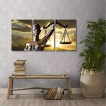 Quadro Direito Advocacia Decorativo Em Tecido 3 Peças Quadro Direito Advocacia Decorativo Em Tecido 3 Peças