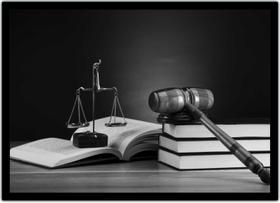 Quadro Direito Escritórios Advocacias Com Moldura G05