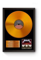 Quadro Disco De Ouro Master Of Puppets Poster Moldurado