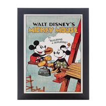 Quadro Disney Mickey e Minnie Decoração Moldura Preta - Orienta Vida