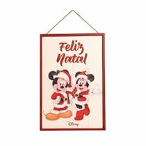 Quadro Disney Mickey E Minnie Feliz Natal 40x25x3cm 1595081 Unico - Cromus
