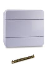 QUADRO DISTR.8 DISJUTORES+BARRAMENTO DIN EMBUTIR Forceline