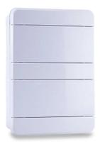 Quadro distribuicao 16 disjuntores din br- embutir force line