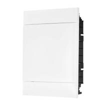 Quadro distribuição embutir 04 (din) branco sem barramento - cemar - kit c/ 05 un.