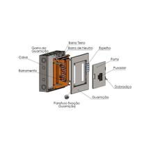 Quadro Distribuição Embutir Com Barramento Trifásico 80a 33 Din Moratori