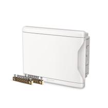 Quadro Distribuição PVC 27-36 Branco Tampa com Barramento KRONA Quadro Distribuição PVC 27-36 Branco Tampa com Barramento KRONA