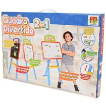 Quadro Divertido 2 em 1 NO Cavalete Azul DM TOYS Quadro Divertido 2 em 1 NO Cavalete Azul DM TOYS
