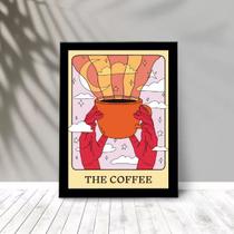 Quadro Divertido Café - Tarot 45x34cm - com vidro