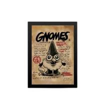 Quadro Divertido Gnomo 33X24Cm