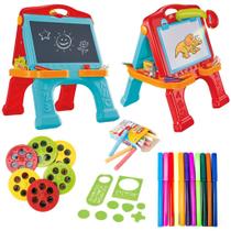 Quadro Divertido Negro Branco De Desenho Infantil 3 Em 1 Dm Toys