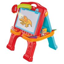 Quadro Divertido Negro e Branco Lousa de Desenho 3 em 1 Infantil DM Toys DMT6624