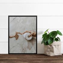 Quadro Divertido Para Banheiro - Paródia Pintura Famosa 24x18cm Quadro Divertido Para Banheiro - Paródia Pintura Famosa 24x18cm