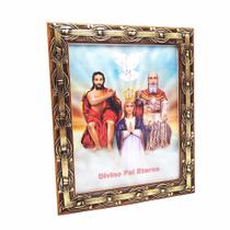 Quadro Divino Pai Eterno Com Vidro E Moldura 30 x 25 cm
