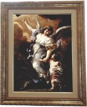 Quadro Do Anjo Da Guarda, Mod.14, Med. 53X43cm. Angelus