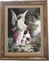 Quadro Do Anjo Da Guarda, Mod.16, Med. 53x43cm. Angelus