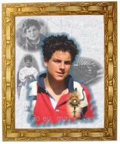 Quadro do Beato Carlo Acutis, Mod. 02, Tam. 30x25cm. Angelus