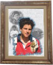 Quadro do Beato Carlo Acutis, Mod. 02, tam. 53x43cm. Angelus