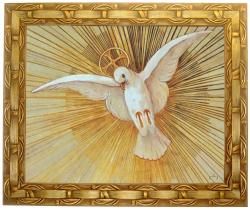 Quadro do Espírito Santo, Mod. 02, Tam. 30X25cm. Angelus