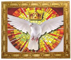 Quadro do Espírito Santo, Mod. 05, Tam. 30x25cm. Angelus