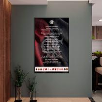 Quadro do Flamengo pronto para pendurar 60cm x 90cm