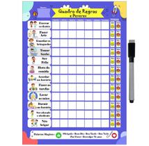 Quadro Do Incentivo De Metal Semanal 20X26Cm + Caneta M6