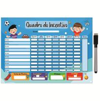 Quadro Do Incentivo De Metal Semanal 20X26Cm + Caneta M9 - Ideal Planners