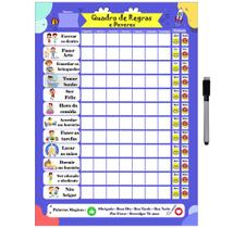 Quadro do Incentivo de Metal Semanal 40x29cm + Caneta - Ideal Planners Quadro do Incentivo de Metal Semanal 40x29cm + Caneta - Ideal Planners