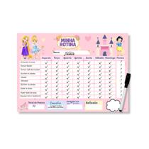 Quadro Do Incentivo Educativo Infantil Tema Princesas - Opfy