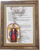 Quadro do Jesus Das Santas Chagas, O terço, 53x43cm. Angelus