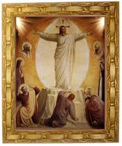 Quadro do Jesus Ressuscitado, Mod. 02, Tam. 30x25cm. Angelus
