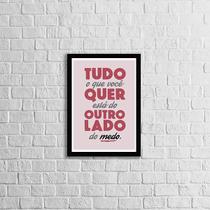 Quadro Do Outro Lado Do Medo 24X18Cm