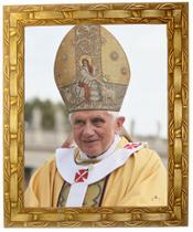 Quadro Do Papa Bento XIV, Mod. 03, Tam.30x25cm. Angelus